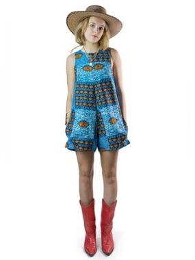 Mamie Ruth Evil Eye Boho Trendy Romper